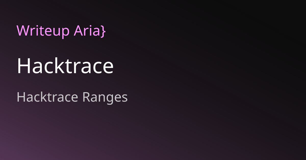 Hacktrace